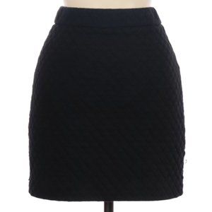 Osklen Casual Skirt Black Diamond Shape Design Mini Length Sz 8 #528